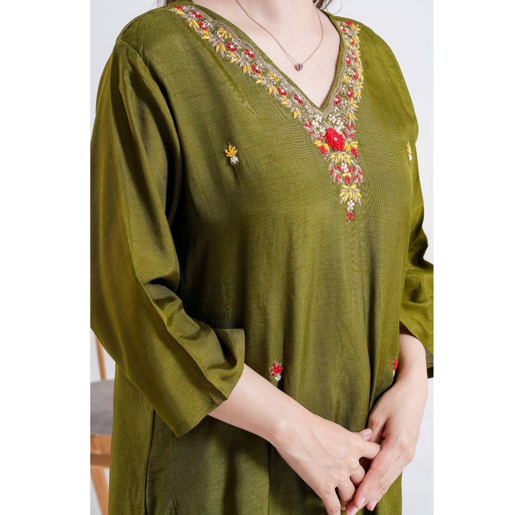 Olvina Olive Green 3pc Set