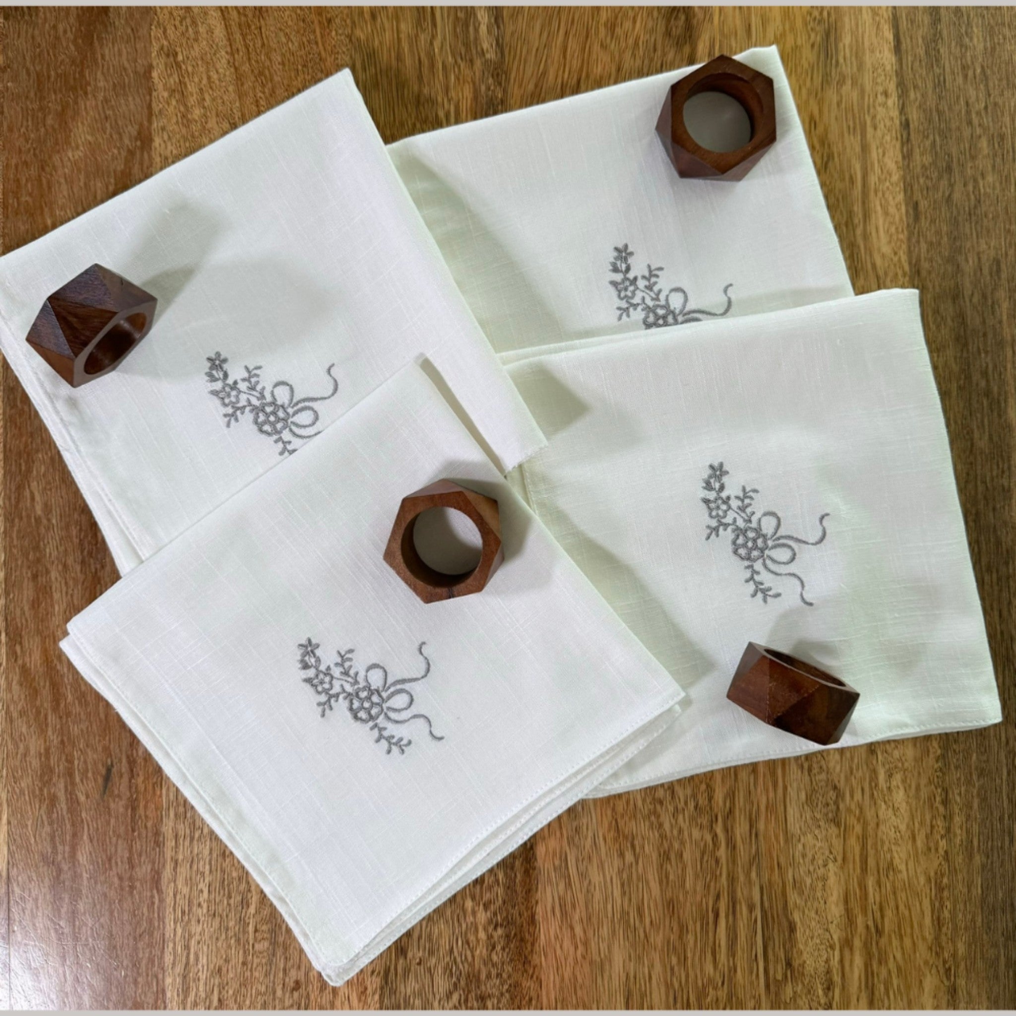 Printed  check table Decor set
