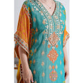 Teal 3-Piece Kaftan Set