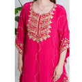 Bright Pink 3-Piece Kaftan Set