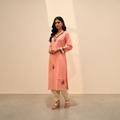 Pink Woven Kurti