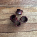 Handcrafted Flared Wooden Ring – Dark Brown Finish