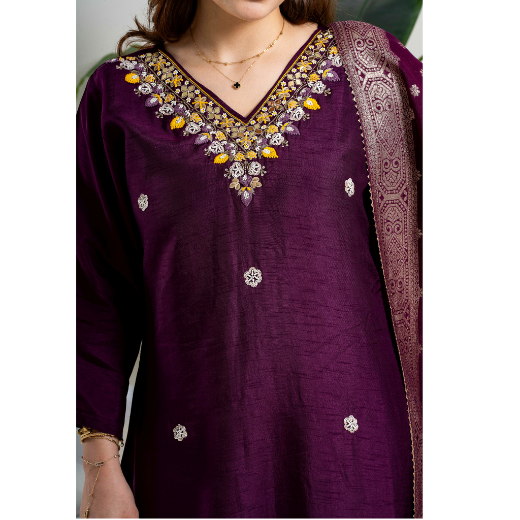 Aubergine Plum 3 pc set