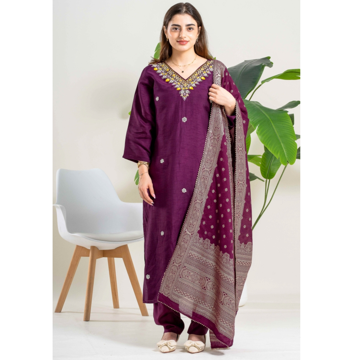 Aubergine Plum 3 pc set